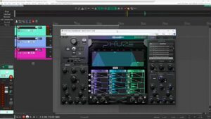 Phuze by SoundMorph plugin window in Reaper showing three-band sample banks